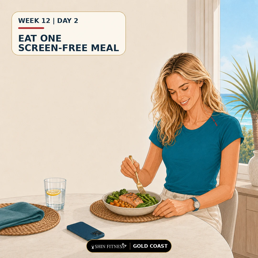 EAT ONE SCREEN-FREE MEAL