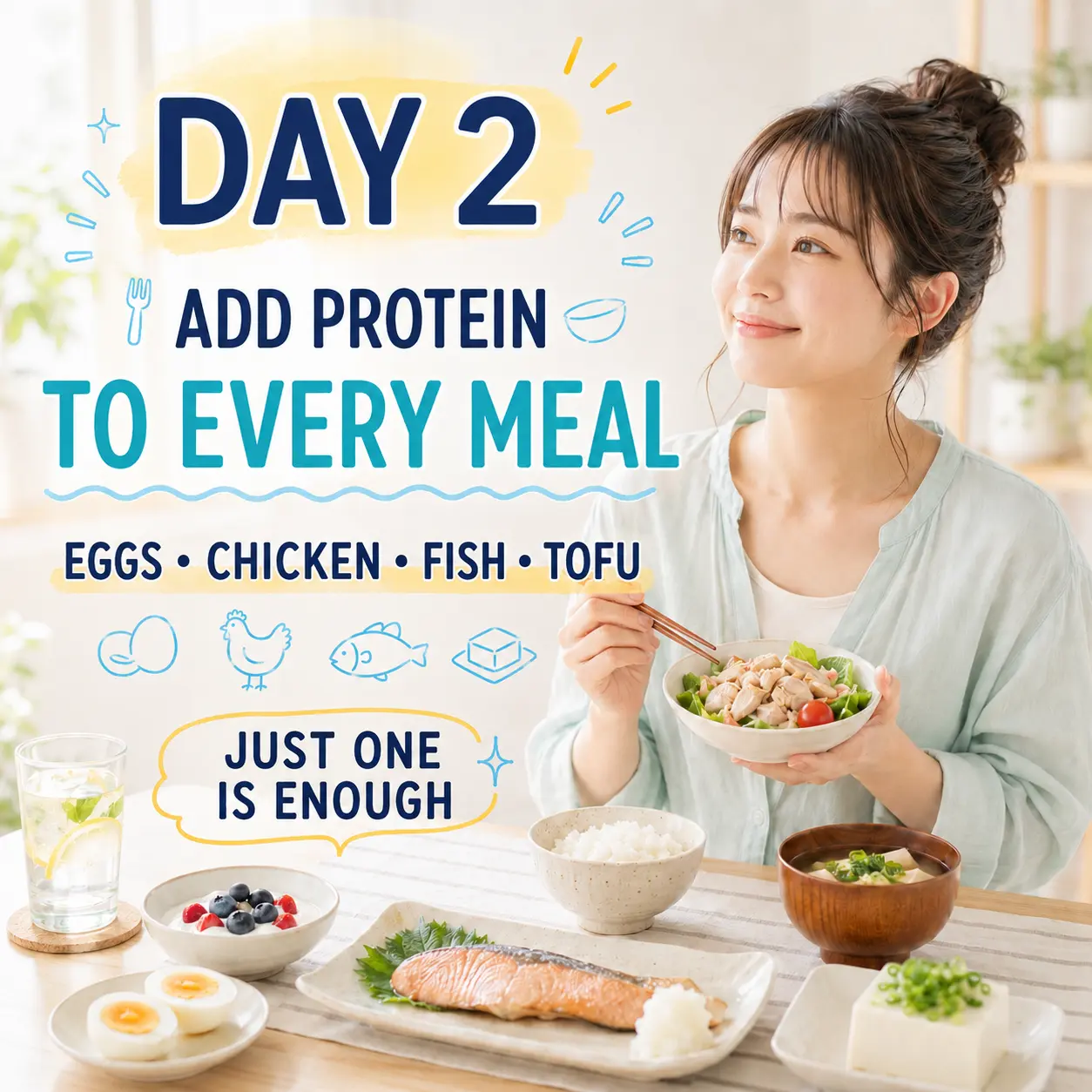Day 2 add protein to every meal