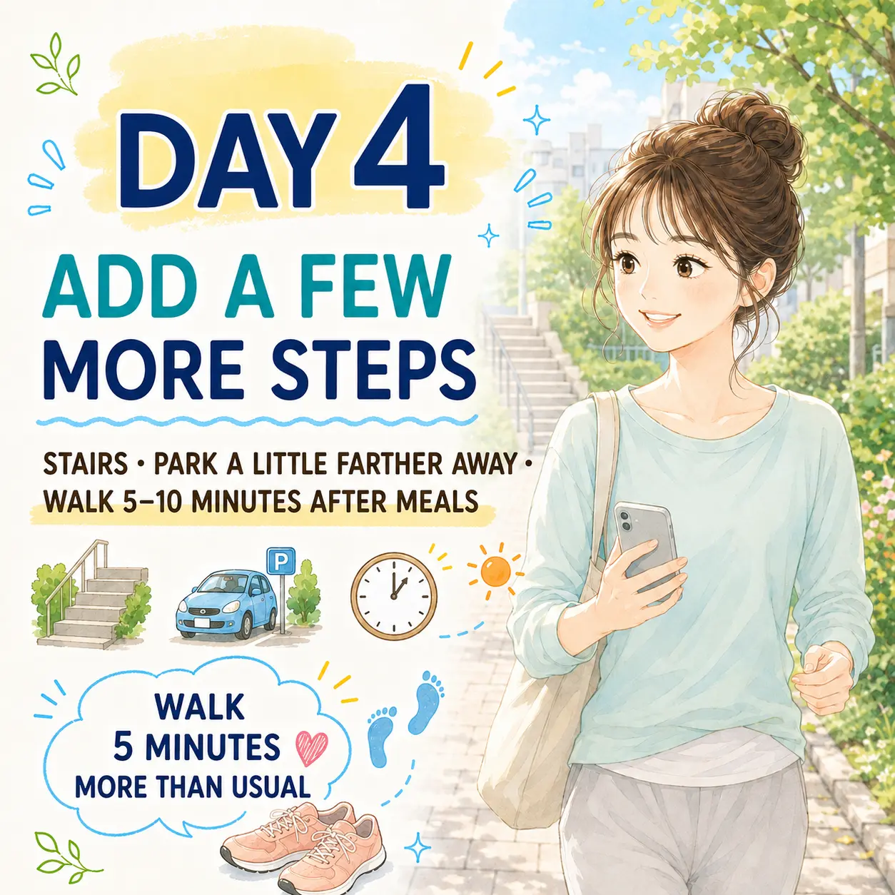 Day 4 add a few more steps