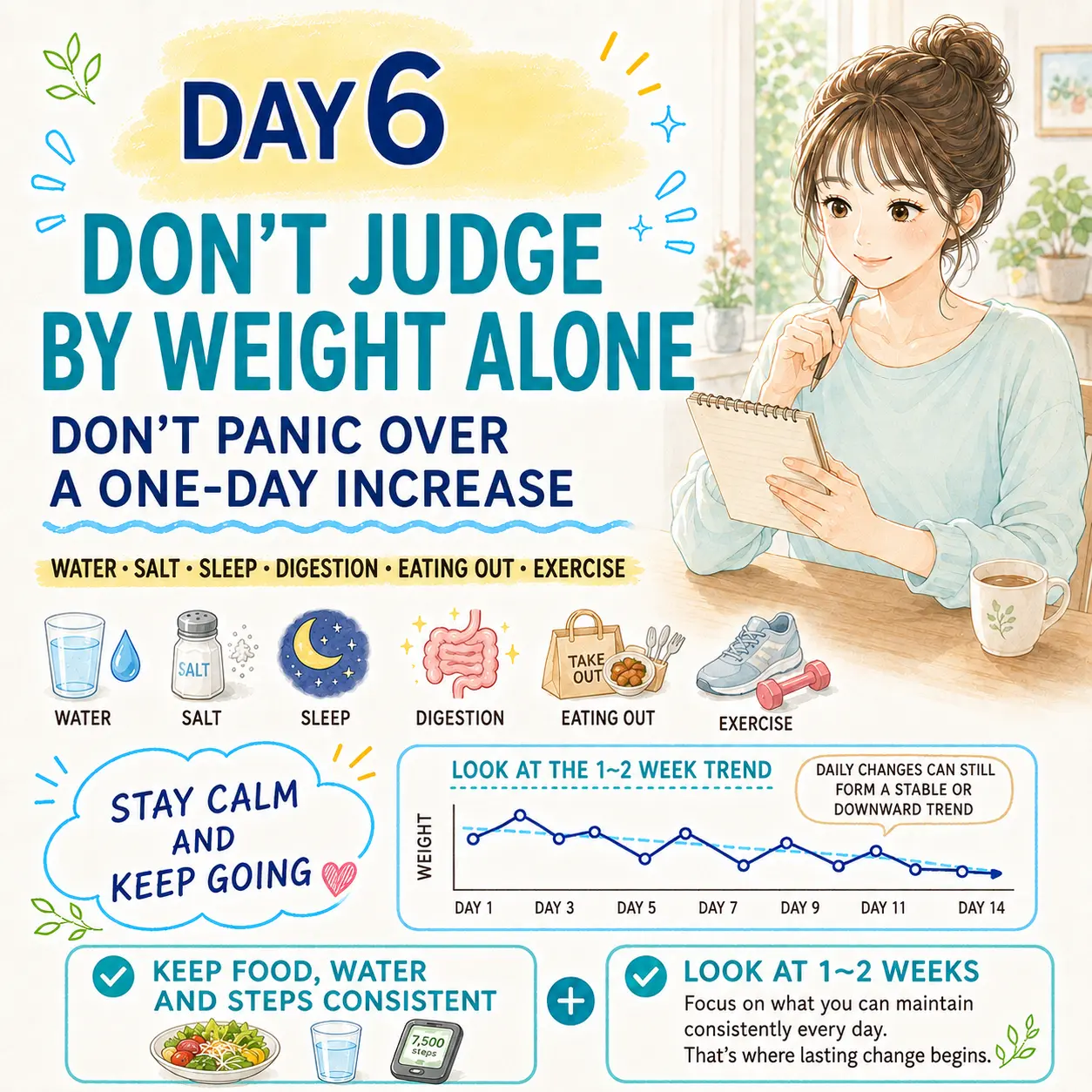 Day 6 do not judge progress by weight alone
