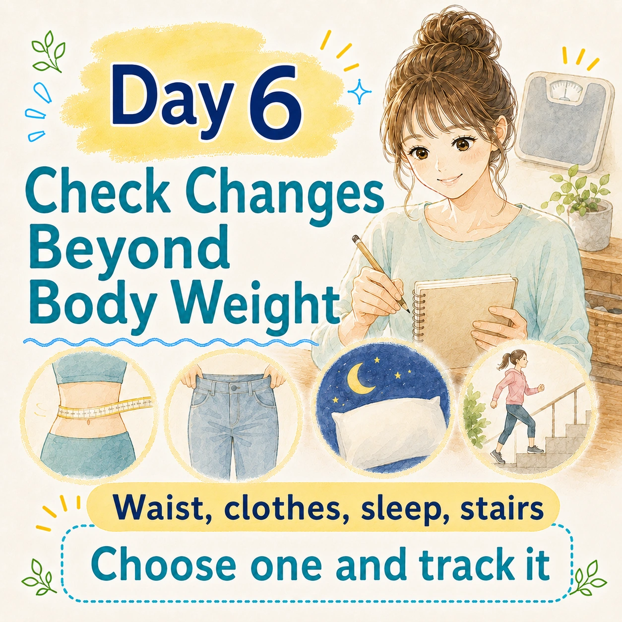 Day 6 check changes beyond body weight