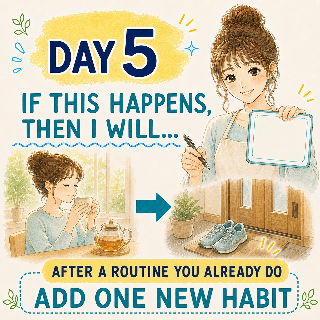 Day 5 make an if this happens then I will plan