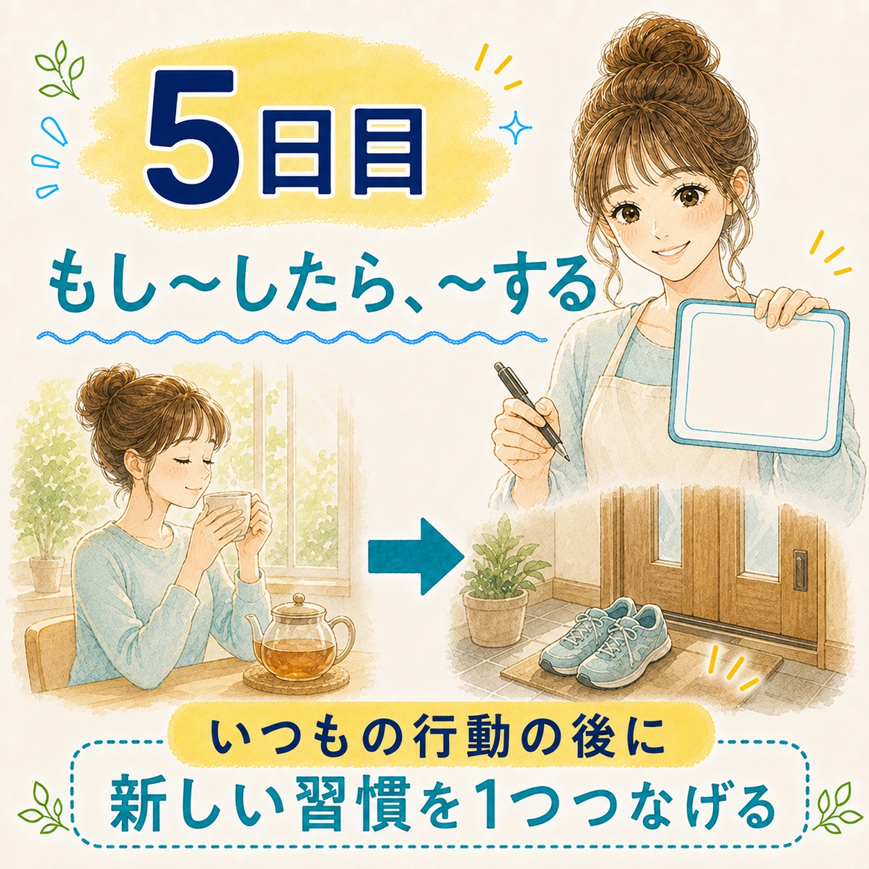 5日目 「もし〜したら、〜する」を決める