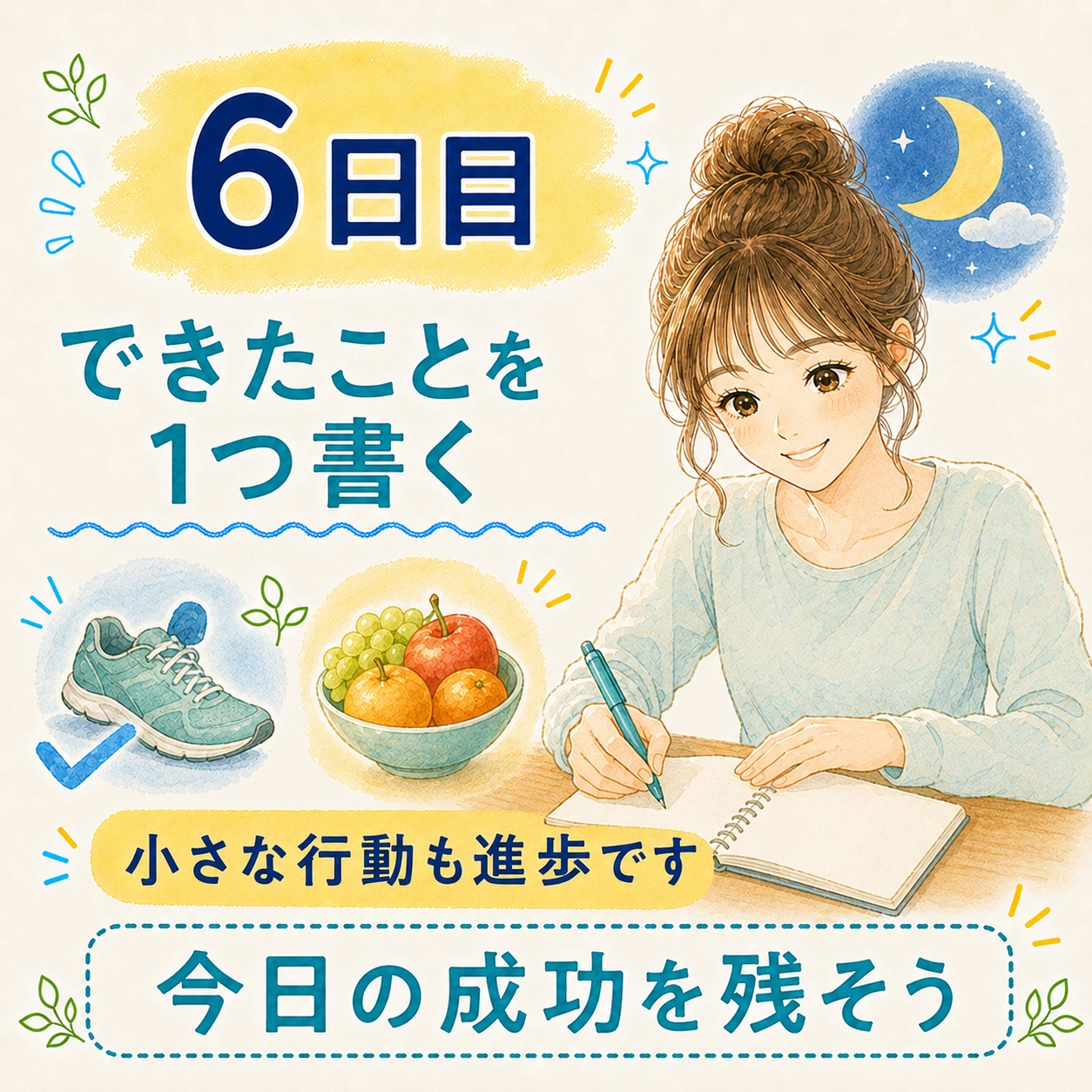 6日目 できたことを1つ書く